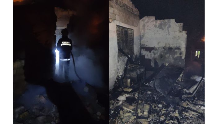 Guaraniaçu – Casa é destruída por fogo no bairro Santa Clara